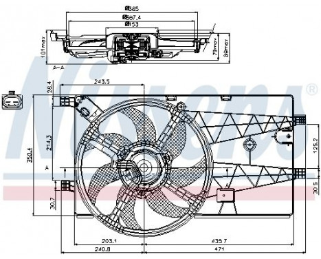 Cooling fan 85693 Nissens, Image 7