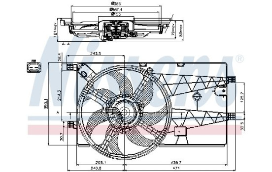 Cooling fan 85693 Nissens, Image 7