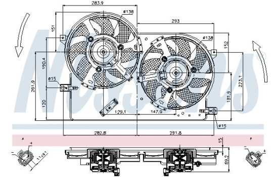 Cooling fan 85696 Nissens, Image 6