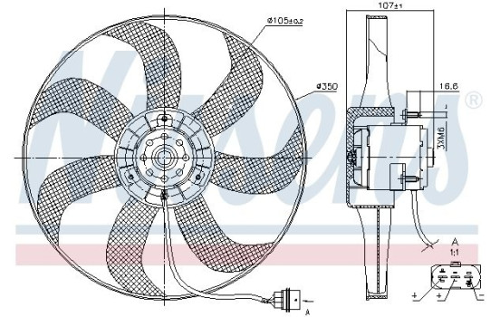 Cooling fan 85725 Nissens, Image 6