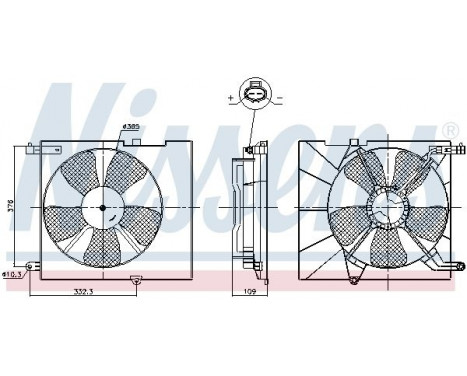 Cooling fan 85746 Nissens, Image 6