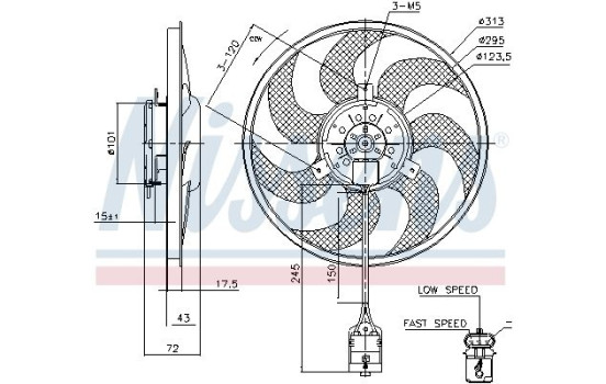 Cooling fan 85754 Nissens, Image 6