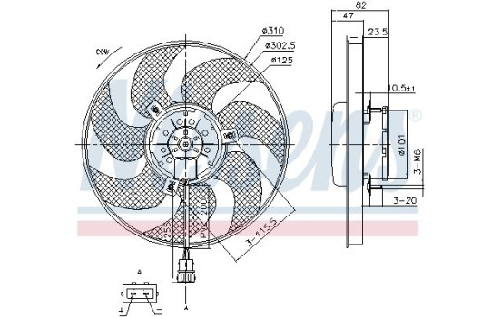 Cooling fan 85761 Nissens, Image 6