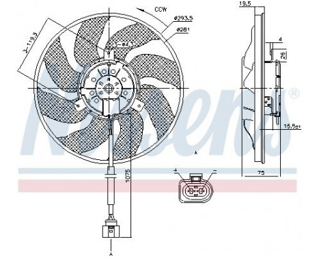 Cooling fan 85806 Nissens, Image 7