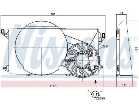 Cooling fan 85825 Nissens, Image 6