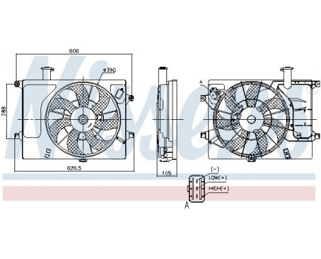 Cooling fan 85897 Nissens, Image 6