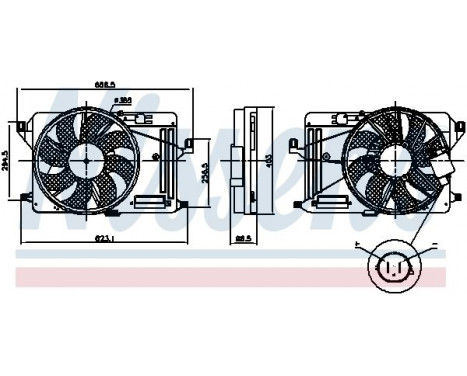 Cooling fan 85917 Nissens, Image 6