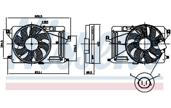 Cooling fan 85917 Nissens, Image 6