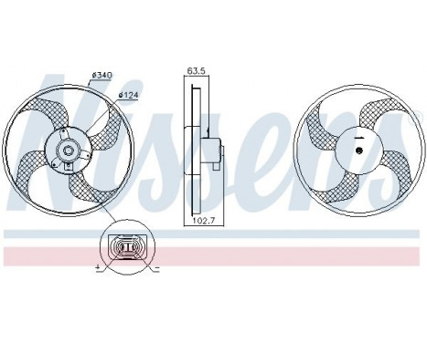 Cooling fan 85928 Nissens, Image 6