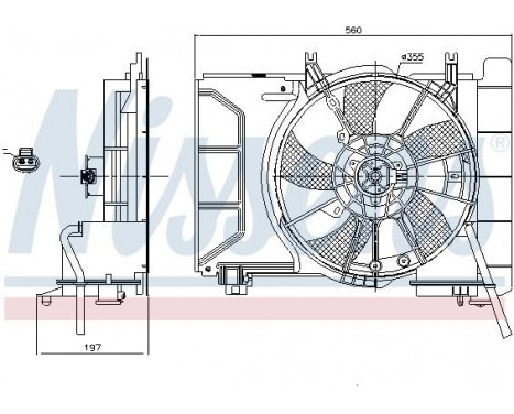 Cooling fan 85941 Nissens, Image 6