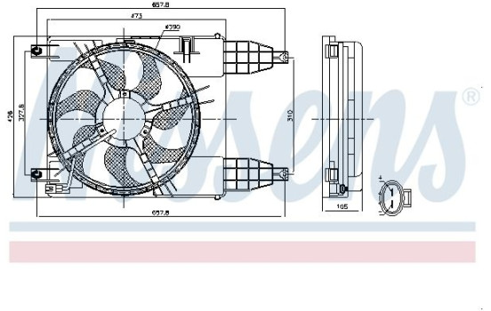 Cooling fan 85942 Nissens, Image 6