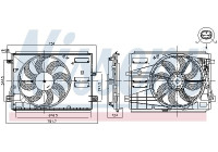 Cooling fan 85973 Nissens