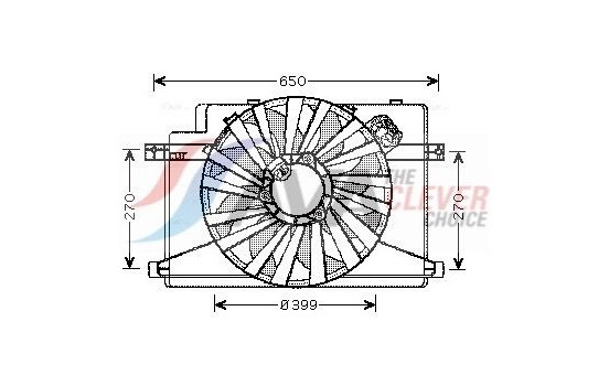 Cooling fan AL7510 Ava Quality Cooling