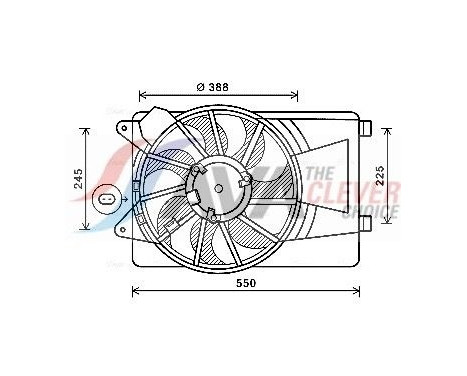 Cooling fan AL7519 Ava Quality Cooling