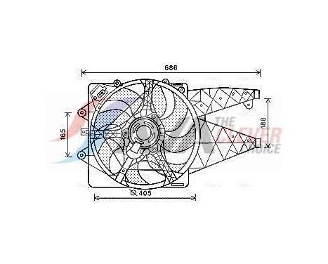 Cooling fan AL7523 Ava Quality Cooling