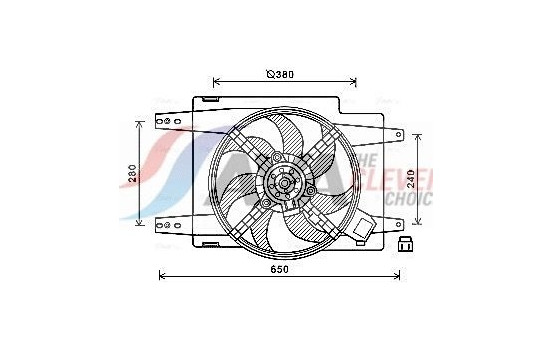 Cooling fan AL7526 Ava Quality Cooling