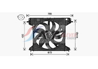 Cooling fan AL7528 Ava Quality Cooling