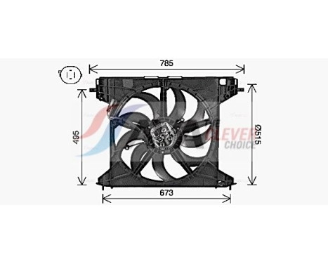 Cooling fan AL7528 Ava Quality Cooling