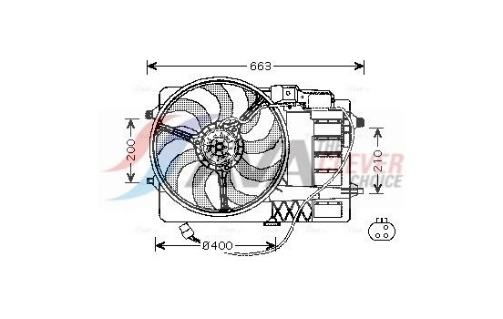 Cooling fan BW7516 Ava Quality Cooling, Image 2