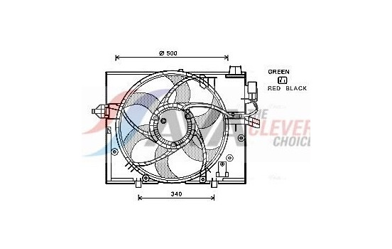 Cooling fan BW7531 Ava Quality Cooling