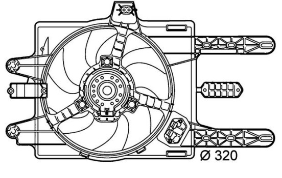 Cooling fan CFF 141 000P Mahle, Image 2