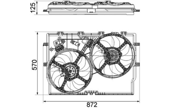 Cooling fan CFF 194 000P Mahle, Image 3