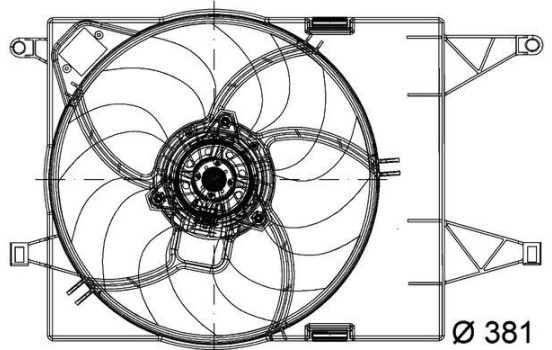 Cooling fan CFF 202 000P Mahle, Image 2