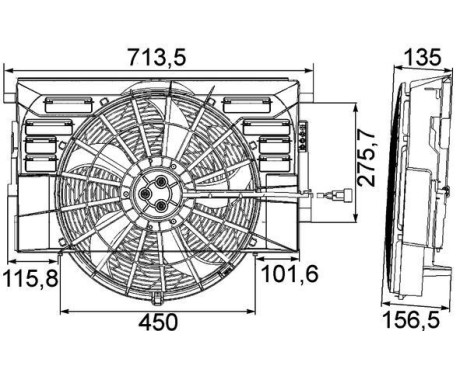 Cooling fan CFF 217 000P Mahle, Image 3