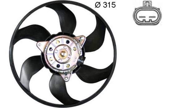 Cooling fan CFF 382 000S Mahle