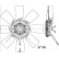 Cooling fan CFF 454 000P Mahle, Thumbnail 3