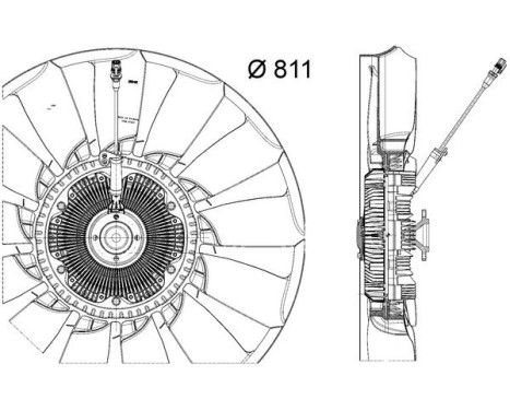 Cooling fan CFF 487 000P Mahle, Image 2