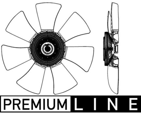 Cooling fan CFF 491 000P Mahle