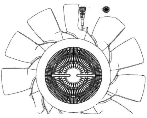 Cooling fan CFF 495 000P Mahle, Image 3