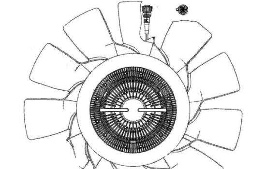Cooling fan CFF 495 000P Mahle, Image 3