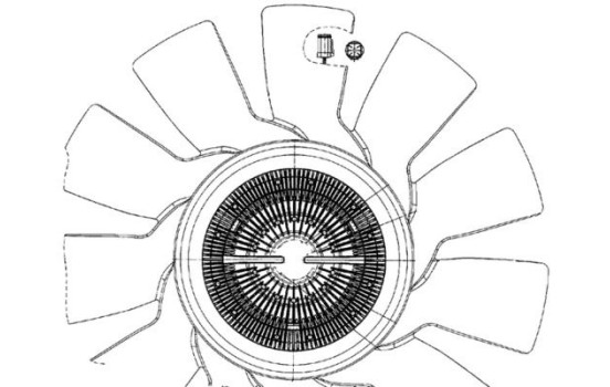 Cooling fan CFF 497 000P Mahle