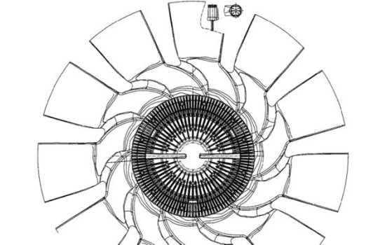 Cooling fan CFF 498 000P Mahle, Image 2