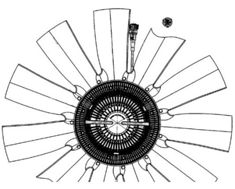Cooling fan CFF 503 000P Mahle, Image 2