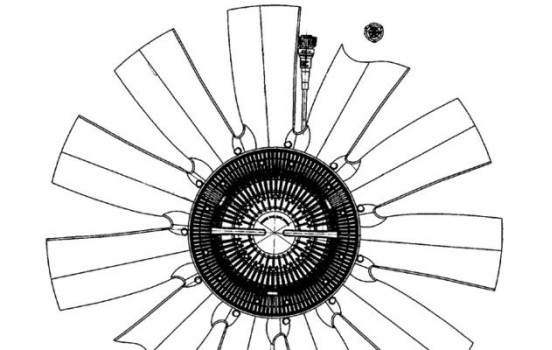 Cooling fan CFF 503 000P Mahle, Image 2