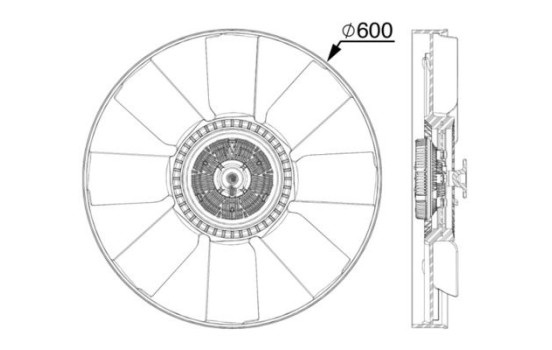Cooling fan CFF 519 000P Mahle, Image 2