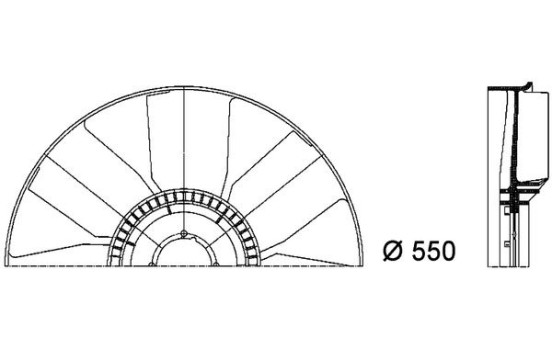 Cooling fan CFW 20 000P Mahle, Image 3
