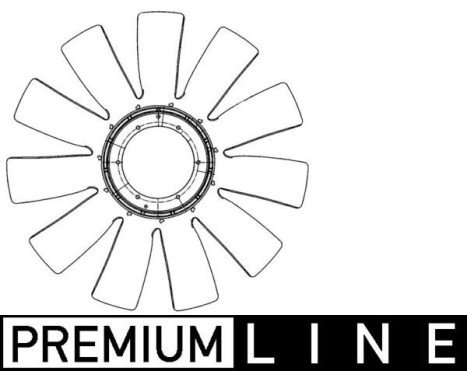 Cooling fan CFW 75 000P Mahle