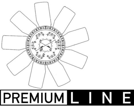 Cooling fan CFW 77 000P Mahle