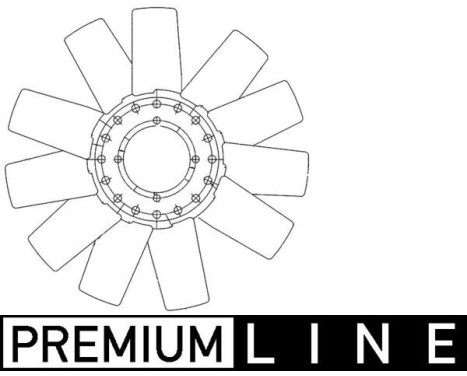 Cooling fan CFW 78 000P Mahle