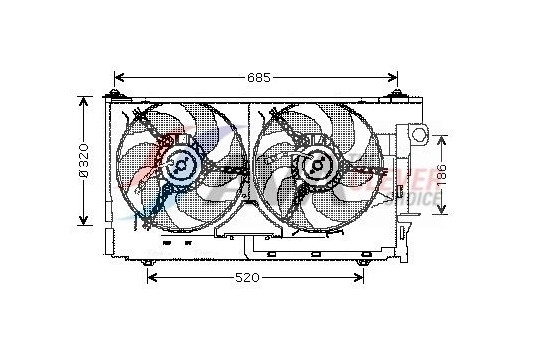 Cooling fan CN7518 Ava Quality Cooling