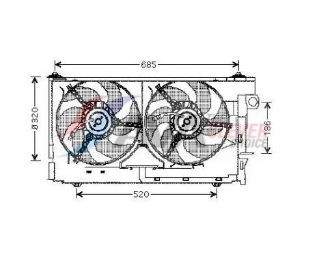 Cooling fan CN7522 Ava Quality Cooling