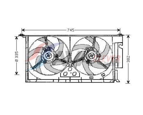 Cooling fan CN7543 Ava Quality Cooling