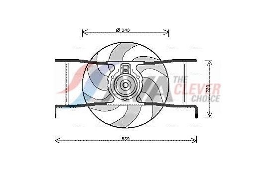 Cooling fan CN7545 Ava Quality Cooling