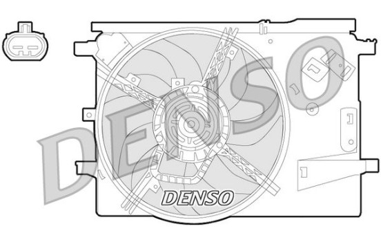 Cooling fan DER09053 Denso