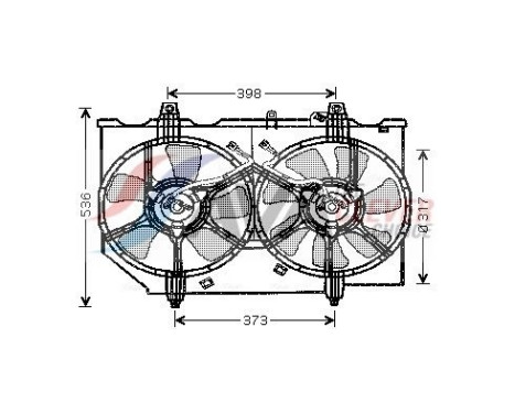 Cooling fan DN7513 Ava Quality Cooling
