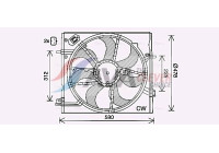 Cooling fan DN7535 Ava Quality Cooling